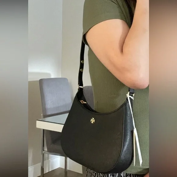 NWT , tory burch Emerson brown shoulder bag moose 150258 - Picture 14 of 15